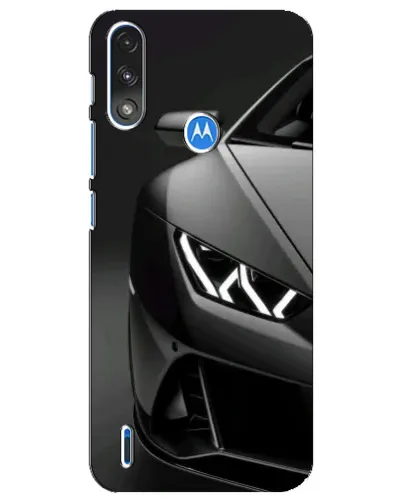 Чохол для Motorola E7 Power з картинкою «Lamborghini фари деталізація»