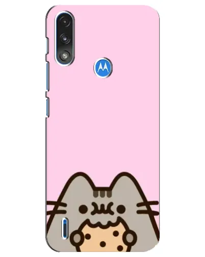 Чехол для Motorola E7 Power с картинкой «Pusheen и печенье» Чехол для Motorola E7 Power с картинкой «Pusheen и печенье»
