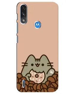 Чехол для Motorola E7 Power с картинкой «Кофейный Пушин»