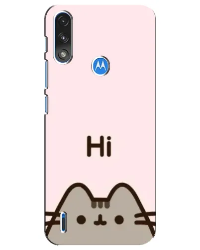 Чехол для Motorola E7 Power с картинкой «Пушин говорит Hi» Чехол для Motorola E7 Power с картинкой «Пушин говорит Hi»