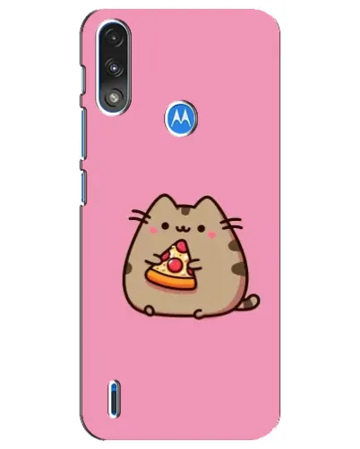 Чехол для Motorola E7 Power с картинкой «Пушин с пиццей» Чехол для Motorola E7 Power с картинкой «Пушин с пиццей»