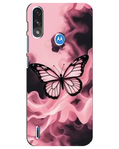 Чохол для Motorola E7 Power з картинкою «Метелик у диму» Чохол для Motorola E7 Power з картинкою «Метелик у диму»