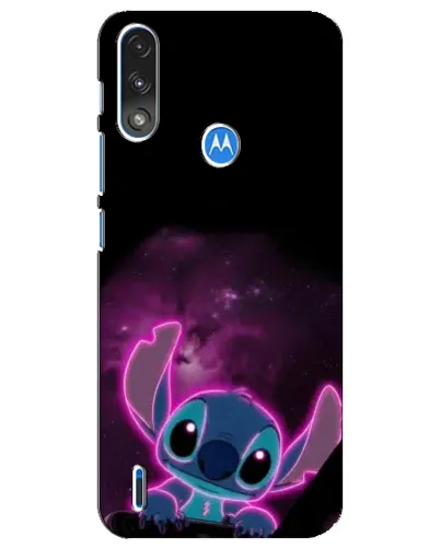 Чехол для Motorola E7 Power с картинкой «Неоновый Stitch» Чехол для Motorola E7 Power с картинкой «Неоновый Stitch»