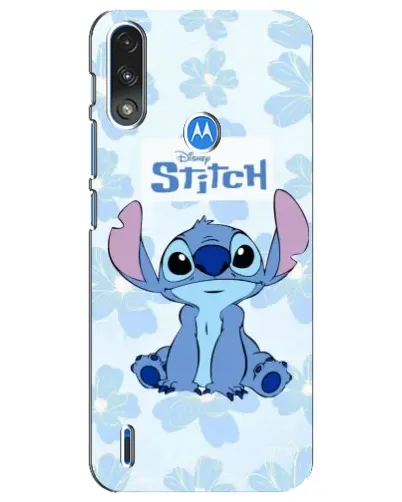 Чехол для Motorola E7 Power с картинкой «Stitch среди цветов» Чехол для Motorola E7 Power с картинкой «Stitch среди цветов»