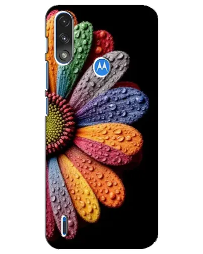 Чехол для Motorola E7 Power с картинкой «Радужный цветок» Чехол для Motorola E7 Power с картинкой «Радужный цветок»