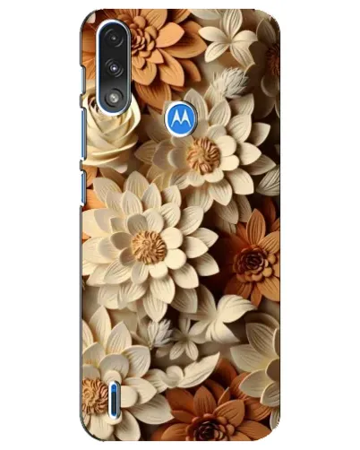 Чехол для Motorola E7 Power с картинкой «Бежевый флористический декор» Чехол для Motorola E7 Power с картинкой «Бежевый флористический декор»