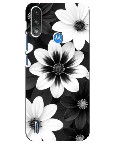 Чехол для Motorola E7 Power с картинкой «Монохромные астры» Чехол для Motorola E7 Power с картинкой «Монохромные астры»