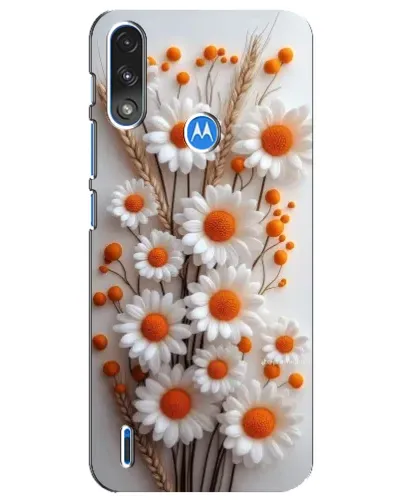 Чехол для Motorola E7 Power с картинкой «Белые сухоцветы» Чехол для Motorola E7 Power с картинкой «Белые сухоцветы»