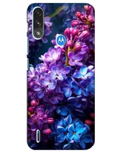 Чехол для Motorola E7 Power с картинкой «Сиреневый цвет»