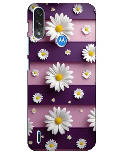 Чехол для Motorola E7 Power с картинкой «Ромашки на фиолетовом» Чехол для Motorola E7 Power с картинкой «Ромашки на фиолетовом»