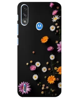 Чехол для Motorola E7 Power с картинкой «Цветочная композиция»