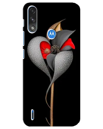 Чехол для Motorola E7 Power с картинкой «Серебряный фантазийный цветок» Чехол для Motorola E7 Power с картинкой «Серебряный фантазийный цветок»