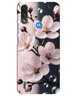 Чехол для Motorola E7 Power с картинкой «Нежная сакура и капли» Чехол для Motorola E7 Power с картинкой «Нежная сакура и капли»
