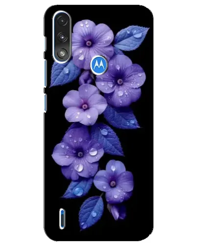 Чехол для Motorola E7 Power с картинкой «Фиолетовые цветы с росою» Чехол для Motorola E7 Power с картинкой «Фиолетовые цветы с росою»