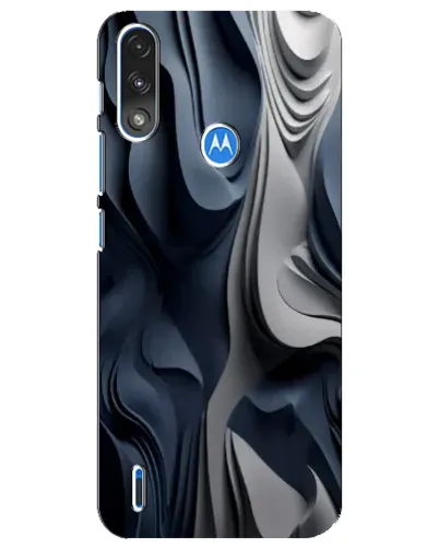 Чохол для Motorola E7 Power з картинкою «Об'ємні сині складки» Чохол для Motorola E7 Power з картинкою «Об'ємні сині складки»