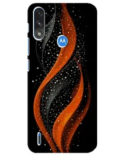 Чохол для Motorola E7 Power з картинкою «Вогняна зоряна хвиля»
