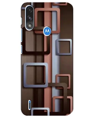 Чохол для Motorola E7 Power з картинкою «Коричневі об'ємні квадрати» Чохол для Motorola E7 Power з картинкою «Коричневі об'ємні квадрати»