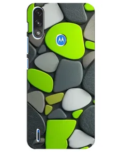 Чохол для Motorola E7 Power з картинкою «Яскрава неонова галька»