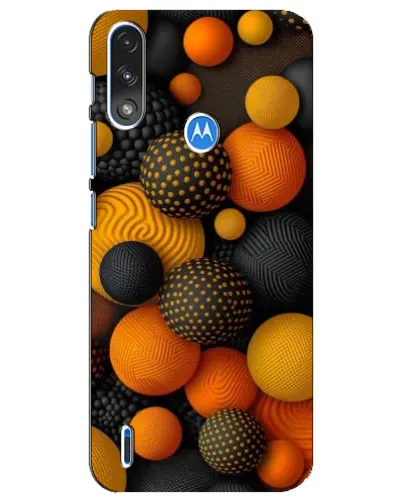 Чохол для Motorola E7 Power з картинкою «Об'ємні помаранчеві сфери» Чохол для Motorola E7 Power з картинкою «Об'ємні помаранчеві сфери»