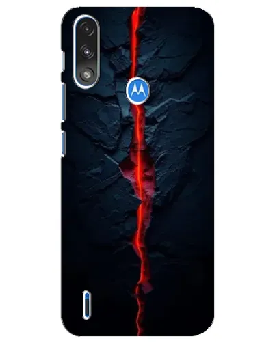 Чохол для Motorola E7 Power з картинкою «Червона лавова тріщина» Чохол для Motorola E7 Power з картинкою «Червона лавова тріщина»