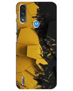 Чохол для Motorola E7 Power з картинкою «Золоті уламки геометрії»