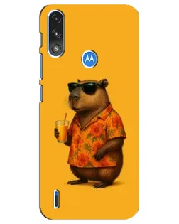 Чохол для Motorola E7 Power з картинкою «Капібара на відпочинку»