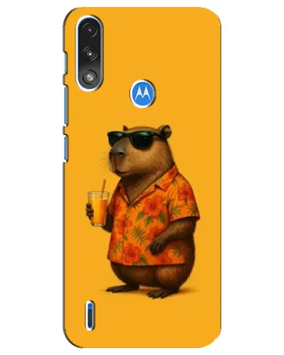 Чохол для Motorola E7 Power з картинкою «Капібара на відпочинку»