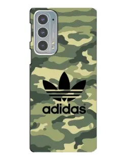 Чехол для Motorola Edge 20 с картинкой «Милитари стиль Adidas»