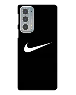 Чехол для Motorola Edge 20 с картинкой «Минималистический Найк»