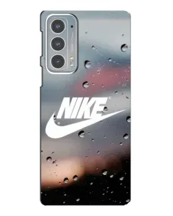 Чехол для Motorola Edge 20 с картинкой «Nike в стиле ретро»