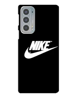 Чехол для Motorola Edge 20 с картинкой «Мазки краски Nike»