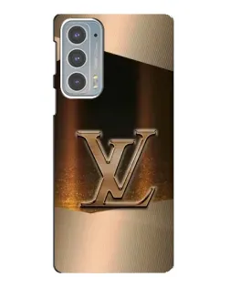 Чехол для Motorola Edge 20 с картинкой «LV — золотое сияние»