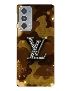 Чехол для Motorola Edge 20 с картинкой «Камуфляжный Louis Vuitton»