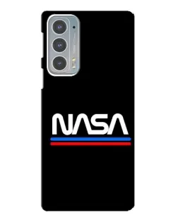 Чехол для Motorola Edge 20 с картинкой «NASA — классика Red Blue» Чехол для Motorola Edge 20 с картинкой «NASA — классика Red Blue»