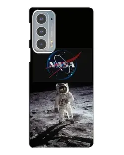 Чехол для Motorola Edge 20 с картинкой «Астронавт на Луне»