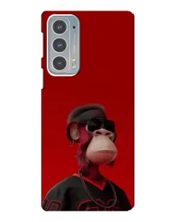 Чехол для Motorola Edge 20 с картинкой «Bored Ape в красном» Чехол для Motorola Edge 20 с картинкой «Bored Ape в красном»