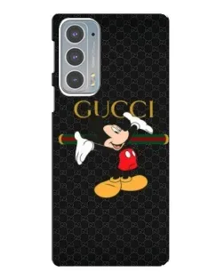 Чехол для Motorola Edge 20 с картинкой «Микки Маус Gucci»