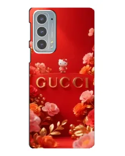 Чехол для Motorola Edge 20 с картинкой «Gucci — золотой сад»