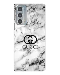 Чехол для Motorola Edge 20 с картинкой «Gucci — мраморный шик»