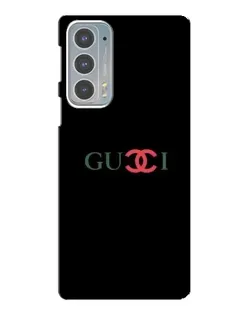 Чехол для Motorola Edge 20 с картинкой «Gucci — красный градиент»