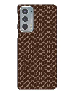 Чохол для Motorola Edge 20 з картинкою «Gucci — шоколадна сітка»