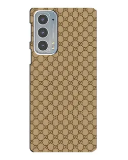 Чохол для Motorola Edge 20 з картинкою «Gucci — класичний беж»