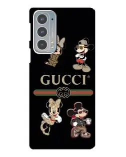 Чохол для Motorola Edge 20 з картинкою «Gucci — герої Disney та монограма»