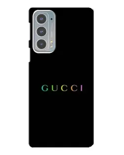 Чохол для Motorola Edge 20 з картинкою «Gucci — неоновий мінімалізм»