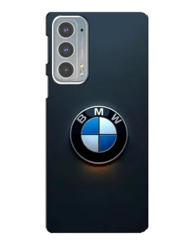 Чехол для Motorola Edge 20 с картинкой «Логотип BMW — минимализм»