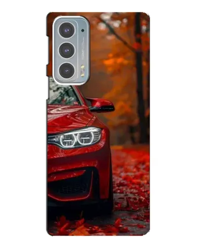 Чехол для Motorola Edge 20 с картинкой «Осенняя BMW M4»