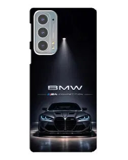Чохол для Motorola Edge 20 з картинкою «BMW крізь нічне місто» Чохол для Motorola Edge 20 з картинкою «BMW крізь нічне місто»