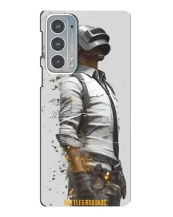 Чехол для Motorola Edge 20 с картинкой «PUBG — боец в пыли»