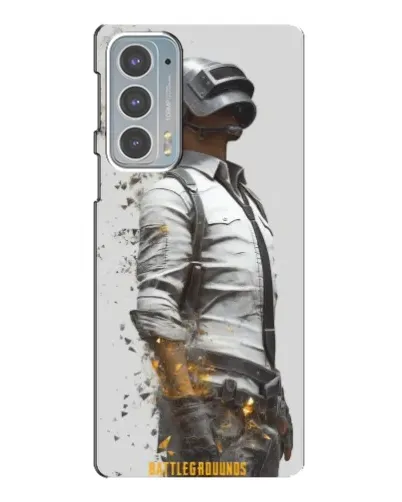 Чехол для Motorola Edge 20 с картинкой «PUBG — боец в пыли»