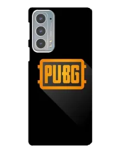 Чехол для Motorola Edge 20 с картинкой «PUBG — рамка лого»
